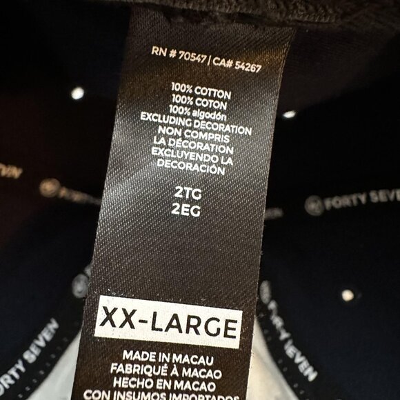 Atlanta Braves Hat Cap Strap Back Mens XX-Large Navy White MLB Baseball Blue 47 - Picture 10 of 15